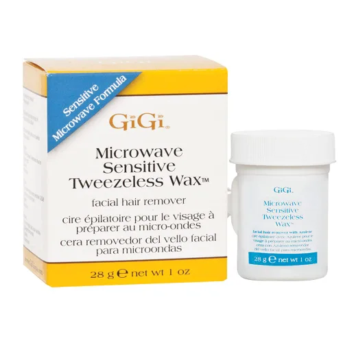 Vista 8 de GiGi Cera sin pinzas para microondas, removedor de vello facial sin tiras, infusión de miel, 1 onza Sin pinzas con cera de abejas