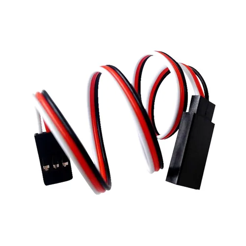 Vista 5 de Extensión servo de 3 pines, cable de extensión servo macho-hembra JR, utilizado para aviones RC Quadcopter (5 tamaños) 3.9 in/3.94In 5 piezas..