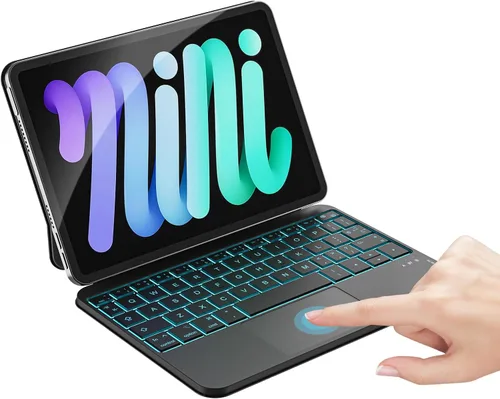 Vista 10 de Ultra Magic - Funda con teclado para iPad mini 7 (A17 Pro) y Negro
