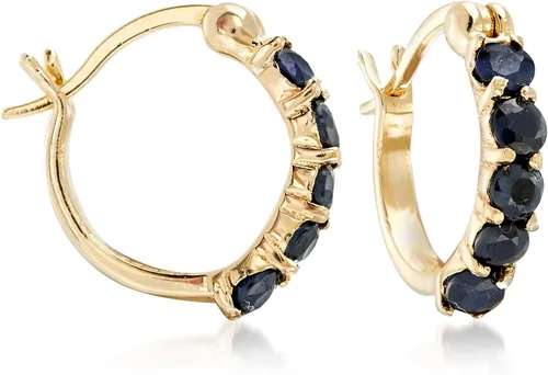 Vista 2 de Ross-Simons Three Pair Gemstone Huggie Hoop Earrings
