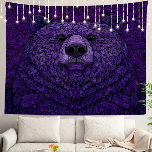 Vista 14 de Shrahala Peaceful Retreat Charming Abode Tapestry, Verdant Landscape Water Wall Hanging Hd Print Polyester Backdrop For Dorm Room Bedroom 30 X 40 In