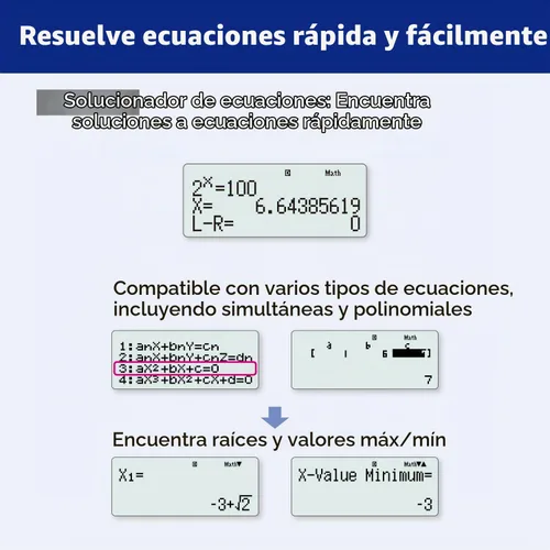 Vista 6 de Casio FX-115ESPLSB-WA-IT Calculadora científica