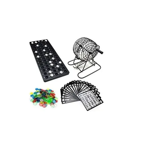 Vista 2 de Juego de bingo familiar con balotero juego de mesa.