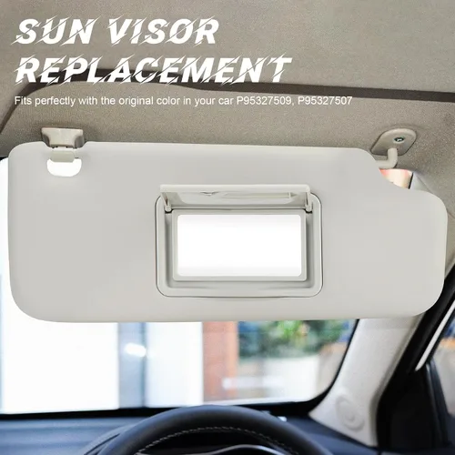 Vista 3 de Reemplazo de visera solar lateral derecha para pasajero gris compatible con Chevrolet Spark 2012 2013 2014 2015 2016, Chevrolet Chevy Sonic, 2013