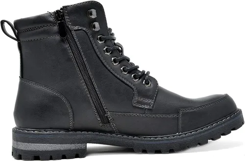 Vista 4 de Bruno Marc - Botas para hombre de combate estilo Oxford para motocicleta