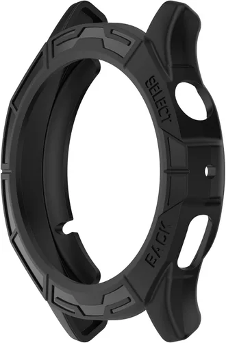 Vista 2 de Funda compatible con Amazfit Cheetah/Cheetah Pro Smartwatch Funda protectora de TPU suave (negro, negro)