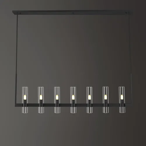 Vista 12 de Candelabro de 12 Luces de Latón Redondo 36" Candelabros de Rueda de Vagón de 91 cm para Fijo de Iluminación de Comedor Tubo de Vidrio Transparente
