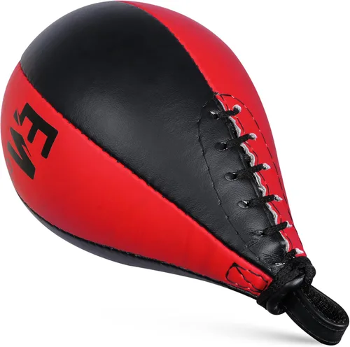 Vista 4 de Boxing Speed Bag - Saco de boxeo de velocidad con giro resistente, bolsas de boxeo de cuero duraderas ideales para entrenamiento de reflejos, pelota