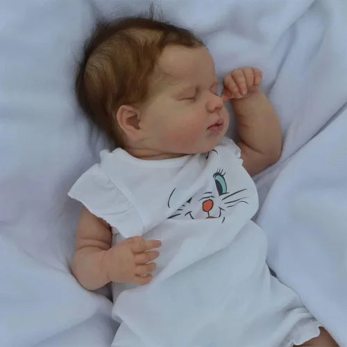 Vista 3 de Pinky Reborn Muñecas de bebé de 20 pulgadas realistas recién nacidos, niñas y niños, de cuerpo completo, hecho a mano, adorable regalo para niños a