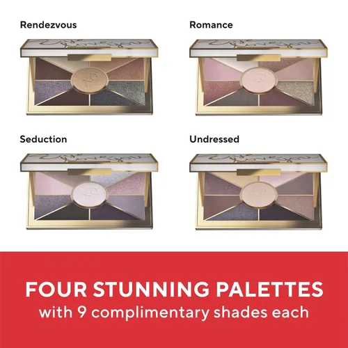 Vista 5 de Mirabella Eye Love You Paleta de sombras de ojos con brillo neutral - Paleta de maquillaje con polvos prensados ultra pigmentados, tonos de sombra