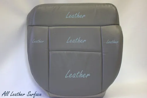 Vista 2 de Funda de asiento de piel gris para Ford F-150 Lariat de 2004, 2005, 2006 2007 y 2008.