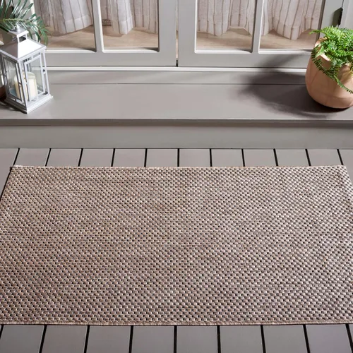 Vista 87 de SAFAVIEH Alfombra Lavable para Exteriores Colección Courtyard - 2'3" x 5', Azul Aqua y Gris, No Desprende Pelusa y Fácil Limpieza, Ideal para Patio