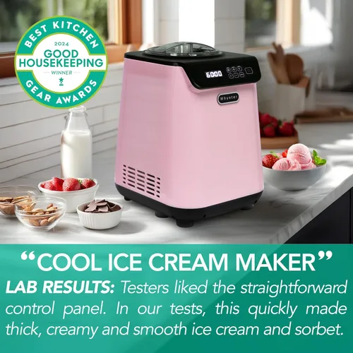Vista 2 de Whynter Máquina automática vertical para helados, 1.28 cuartos de galón Negro/Rosa