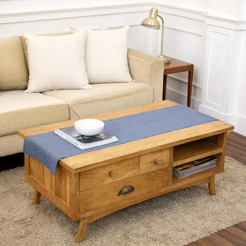 Vista 62 de Solino Home - Camino de mesa de lino natural claro, 14 x 36 pulgadas, Athena, para Acción de Gracias, Navidad, vacaciones, lavable a máquina