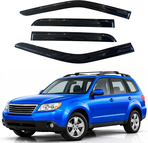Vista 285 de Visera de ventana IG para Ford Focus Sedán y Hatchback 2012-2018, Protector de ventana lateral para lluvia y viento estilo Mugen, extra duradero