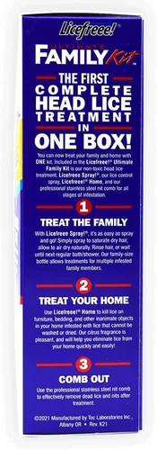 Vista 3 de Licefreee Ultimate Family - Kit para piojos para toda la familia y el hogar. Incluye spray Licefreee, spray para muebles para el hogar Licefreee