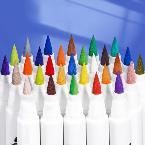 Vista 9 de Paquete de pintura de acuarela MeiLiang, 36 colores vivos con Arrtx 30 colores acrílicos para pintura rupestre, perfecto para estudiantes, niños
