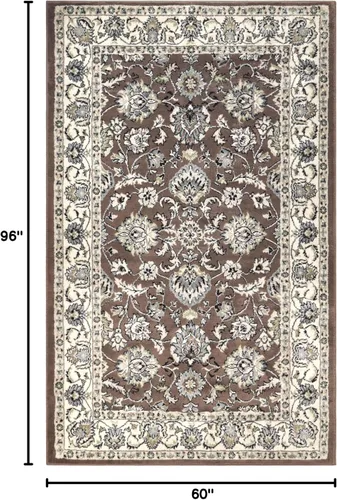 Vista 2 de Superior - Tapete elegante - Colección Lille., Polipropileno, Marrón