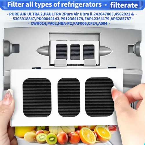 Vista 4 de Paquete de 4 filtros de aire de repuesto Paultra2 para refrigerador para Frigidaire PAULTRA2 Pure Air Ultra II filtro de aire de refrigerador