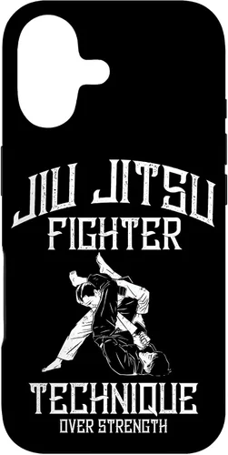 Vista 32 de Martial Arts MMA Fighter Technique Over Strenght Jiu Jitsu Case for iPhone 16