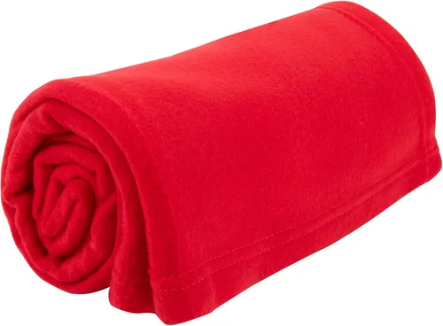 Vista 5 de Manta de 50 x 60 pulgadas, ultra suave, hipoalergénica, de forro polar, para sala de estar, sofá, silla, cama, color rojo