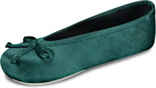 Vista 19 de isotoner - Zapatos satinados para bailarinas, con moño, suela de gamuza Ceniza