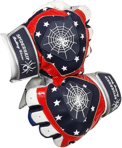 Vista 6 de J&S Sporting Spider Grip - Guantes de bateo de béisbol antideslizantes - Agarre antideslizante duradero para hombres y jóvenes jugadores