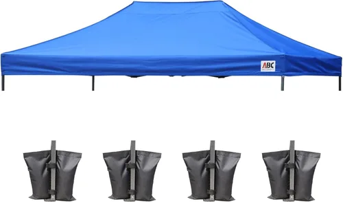 Vista 87 de ABCCANOPY Toldo de repuesto para tienda de campaña desplegable (8 x 8 pies, blanco)