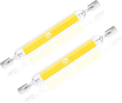 Vista 8 de R7s - 2 bombillas LED de 20 W, regulables, luz COB de 200 W, bombillas halógenas equivalentes a súper brillo, luces LED de doble extremo