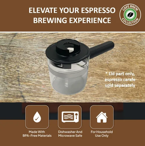 Vista 3 de Tapa para jarra de expreso, repuesto universal para Krups, IMUSA, Hamilton Beach, Mr. Coffee, Breville, Univen