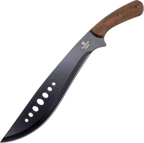 Vista 2 de Snake Eye Machete with Heavy Duty Construction-Ergonomic Non-Slip Handle and Belt Sheath for Gardening, Land-Management, Bushcraft, Hunting and