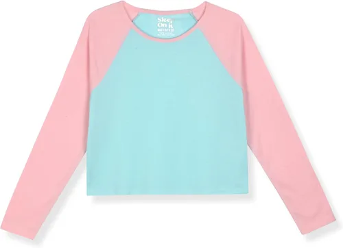 Vista 6 de Sleep On It Conjunto de pijama de 4 piezas para niñas, ropa de dormir tejida a cuadros para niñas