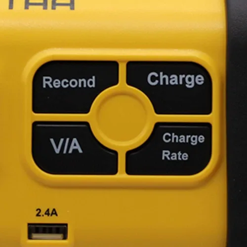 Vista 5 de Cargador de batería de banco de 10 amperios totalmente automático de 12 V, comprobación del alternador, abrazaderas de cable.