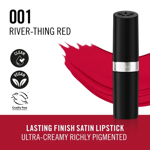 Vista 6 de Rimmel London Lasting Finish by Kate Lipstick, 001