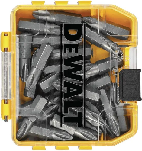Vista 3 de DEWALT Juego de destornilladores, Phillips #2, 1 pulgada, 25 piezas (DWAF2002B25), amarillo (paquete de 2)