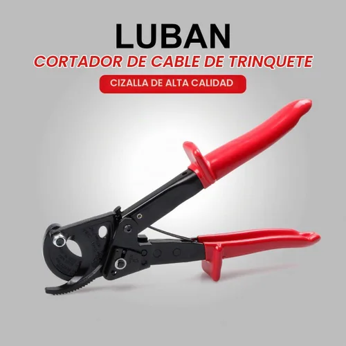 Vista 2 de Cortador de cable con trinquete, herramienta de mano para cortar alambre de alta resistencia para cable de aluminio y cobre de hasta 240mm²