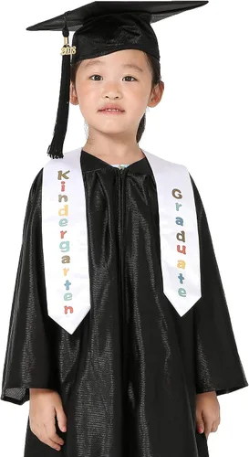 Vista 3 de GraduationMall Estola de graduación unisex con estampado de jardín de infantes Kindergarten