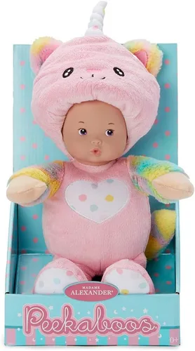 Vista 4 de Madame Alexander 12" Peekaboos, UniCat, Tono de Piel Claro