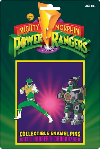 Vista 2 de Power Rangers: Juego de pines Green Ranger y Dragonzord