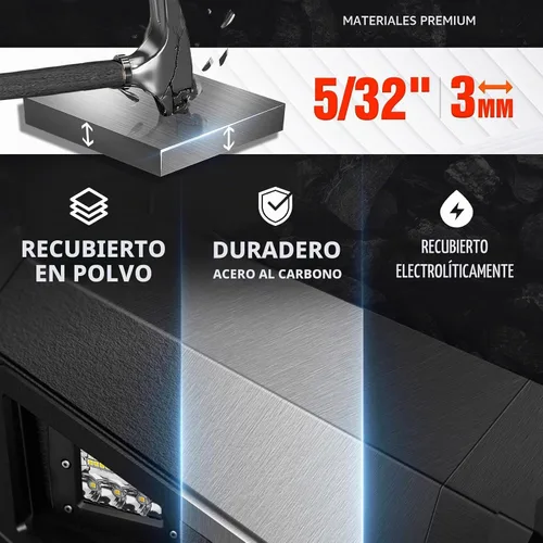 Vista 3 de Parachoques delanteros y traseros para Cherokee XJ compatibles con Cherokee XJ 1984-2001 (2/4 puertas) parachoques todoterreno con placa