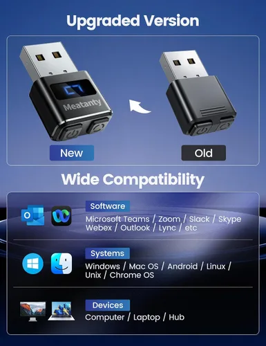 Vista 6 de Meatanty Agitador de Ratón Metálico Pequeño, Movedor de Mouse USB Indetectable, Agitador Automático con Modo Separado y Botones