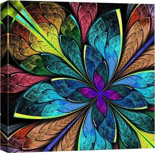 Vista 35 de wall26 Lienzo impreso para pared, diseño de sirena que nada bajo el sol verde azulado, fantasía y ciencia ficción, ilustraciones del océano, arte