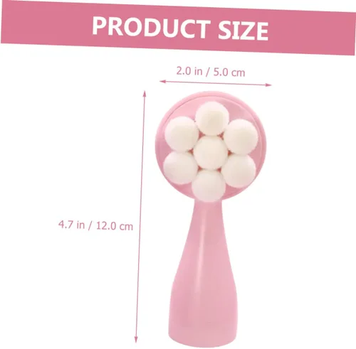 Vista 8 de FOMIYES Cepillo facial portátil, limpiador facial de silicona 3D para uso seco y húmedo, cepillo de exfoliación suave, ideal para pieles sensibles
