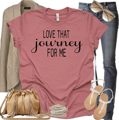 Vista 21 de Love That Journey for Me - Camiseta de manga corta con estampado de Moira Alexis Rose