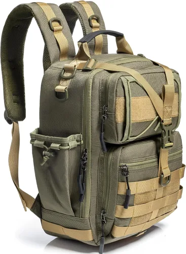 Vista 12 de NICGID Mochila militar táctica Daypack Molle Army Assault Pack Bug Out Bag Viaje Pesca Senderismo Trekking Mochila