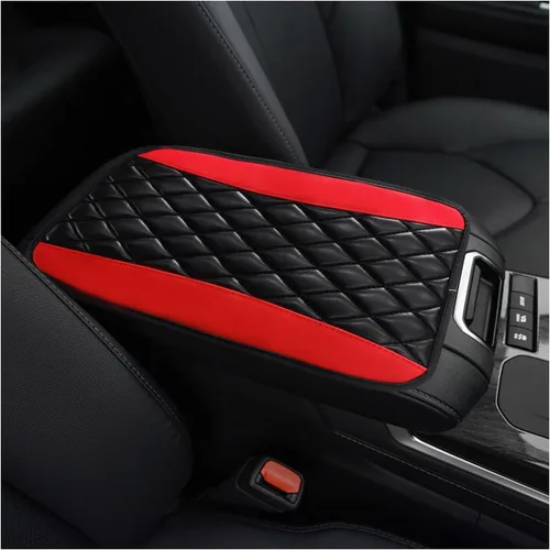 Vista 9 de Ohleats - Almohadilla de consola central para automóvil, funda protectora impermeable de cuero PU para reposabrazos de auto, cómoda alfombrilla