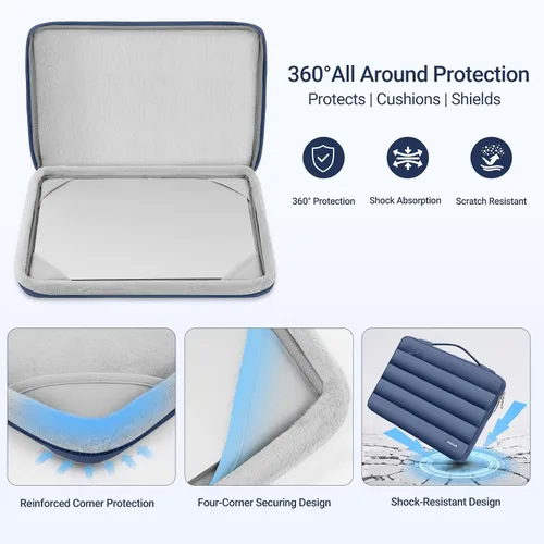 Vista 8 de MOSISO Compatible con MacBook Neo Case 13 pulgadas 2026 A3404 A18 Pro Chip Índigo
