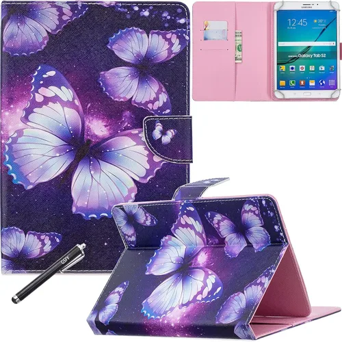Vista 12 de NewShine - Funda universal para tablet de 7.9 a 8.5 pulgadas, funda de piel sintética para iPad mini 1/2/3/4, Galaxy Tab 3/4/Note 8.0, Amazon Kindle