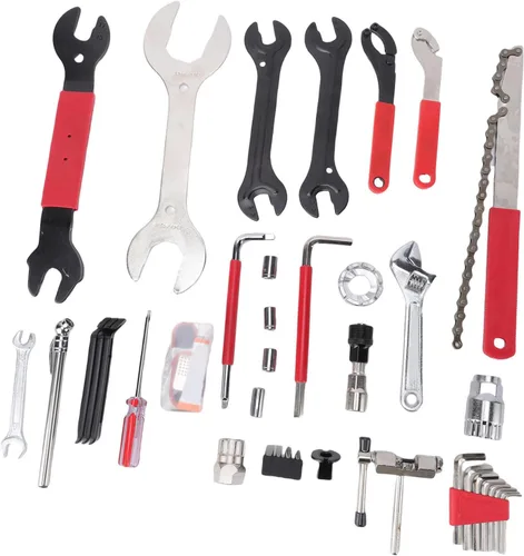 Vista 8 de Kit de herramientas de bicicleta de 45 piezas, llave de soporte inferior, extractor de manivela, herramienta BB con estuche de almacenamiento