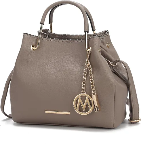 Vista 10 de MKF Collection Mia K - Bolso de mano para mujer, de piel vegana, con asa superior, bolso de mano